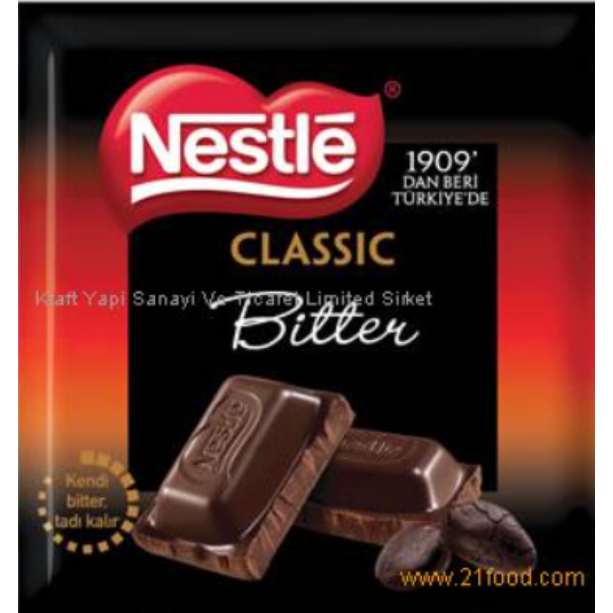 NESTLE CLASSIC CIKOLATA BITTER KARE 60 G