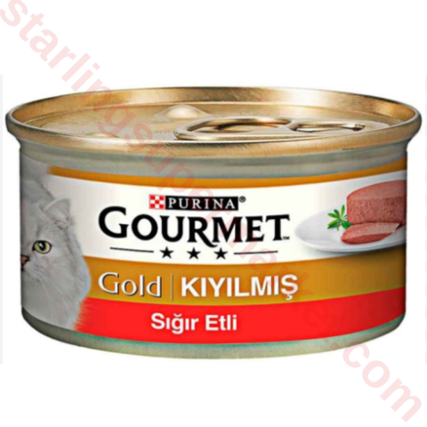 GOURMET GOLD KEDI MAMASI ISLAK KIYILMIS SIGIR 85 G