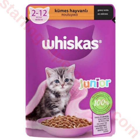 WHISKAS KEDI MAMASI ISLAK JUNIOR KUMES HAYVAN 85 G