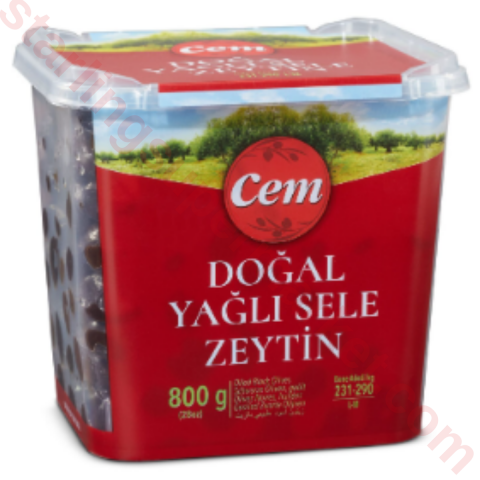 CEM ZEYTIN SIYAH DOGAL YAGLI SELE 231-290 LM