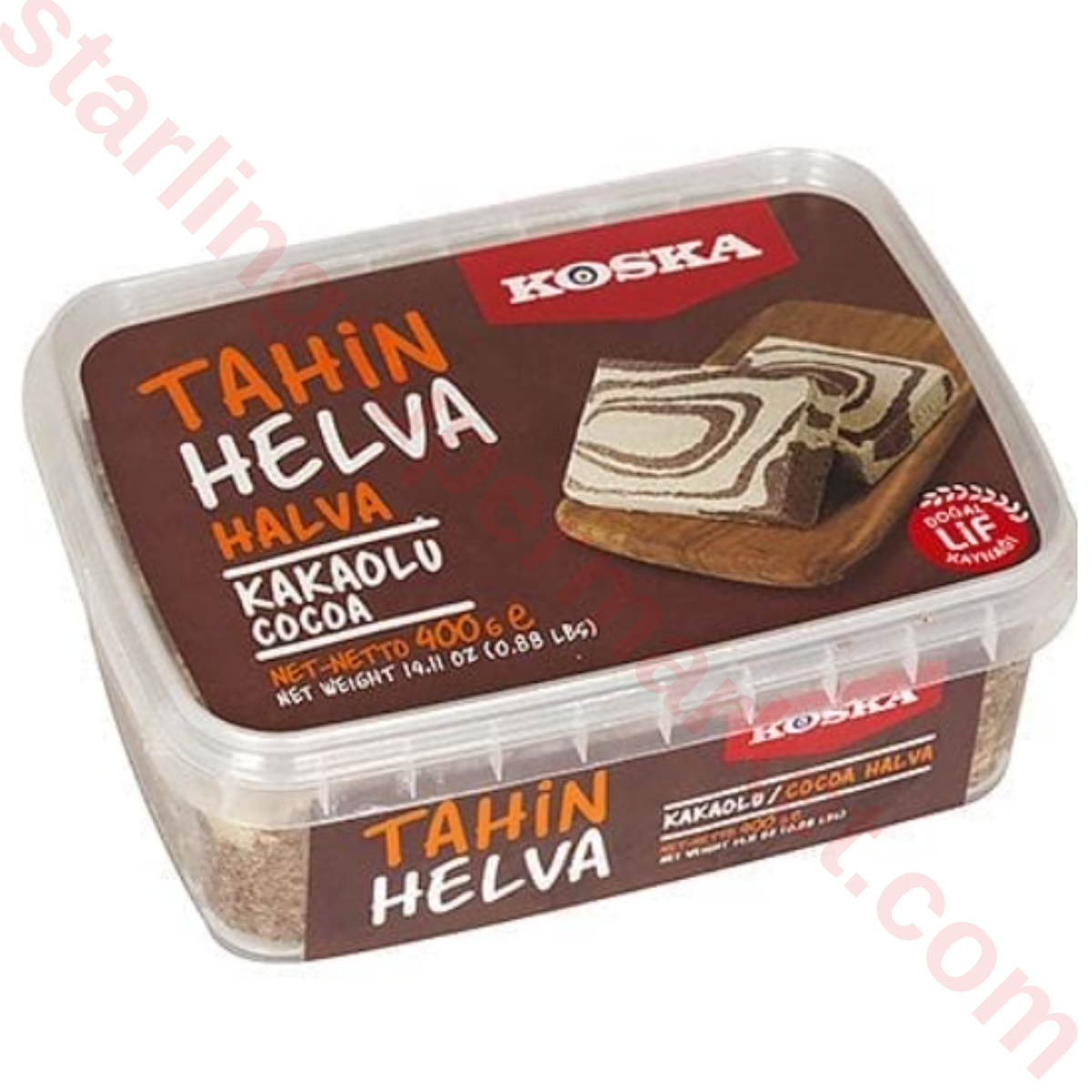 KOSKA HELVA TAHIN KAKAOLU KUTU 400 G