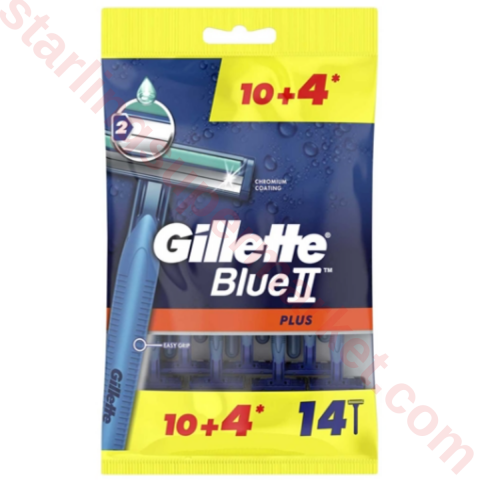 GILLETTE BLUE 2 PLUS TIRAS BICAGI MAK.POS. 10 LU