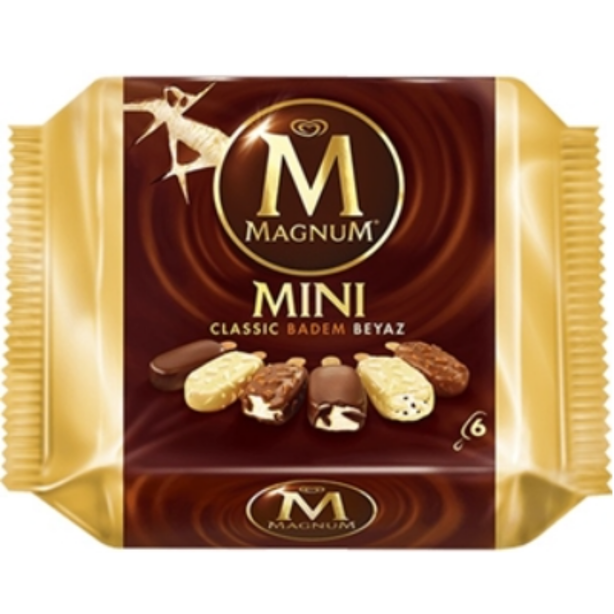 ALGIDA MAGNUM MP MINI BADEM BEYAZ 6 LI 360 ML