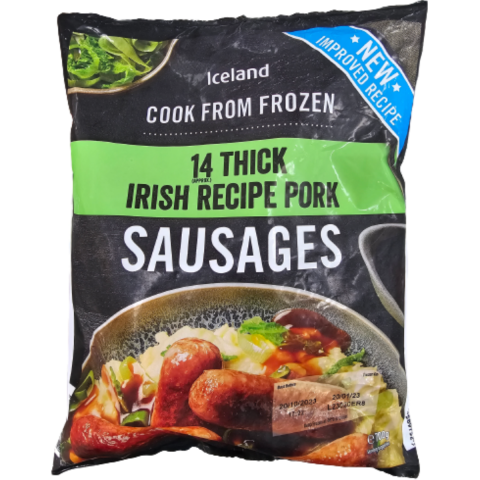 ICELAND PORK SAUSAGES 14PK 700 G