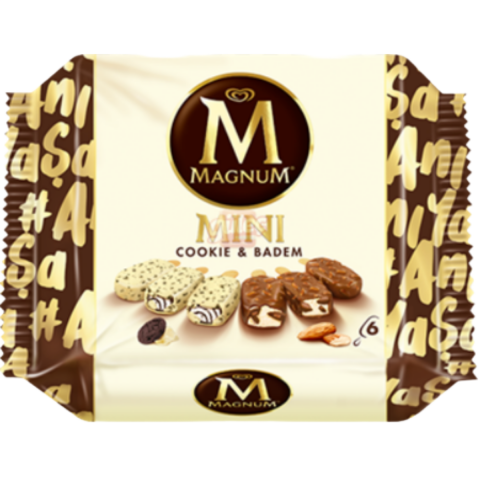 ALGIDA MAGNUM MP MINI COOKIE BADEM 6 LI 345 G