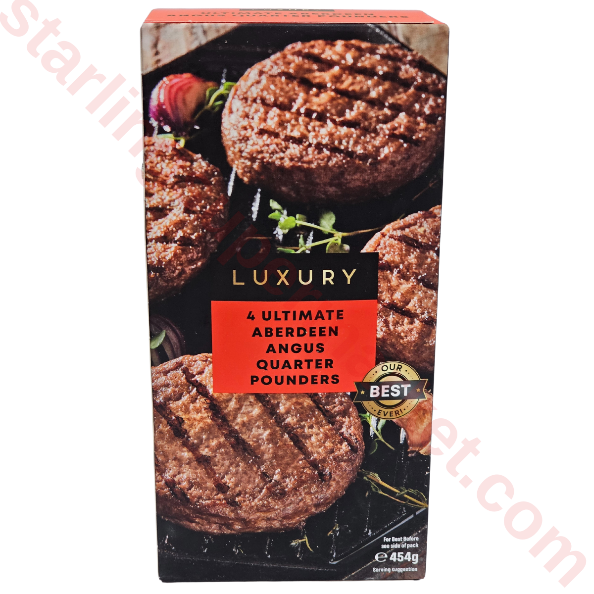 ICELAND BURGER ABERDEEN ANGUS QUARTER POUNDER 454