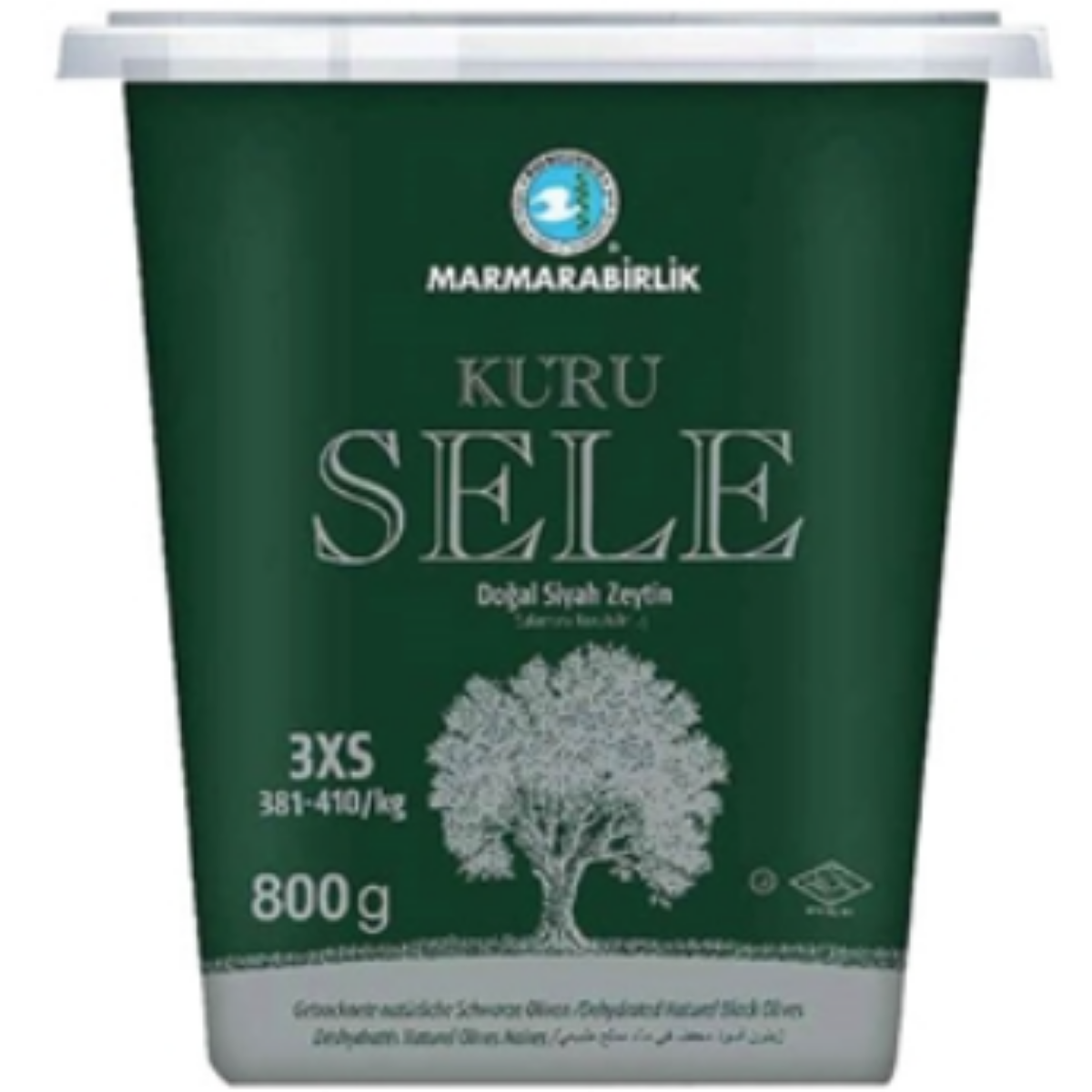 MARMARABIRLIK ZEYTIN KURU SELE LUKS 800 G