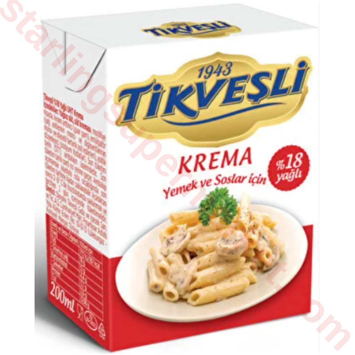 TIKVESLI YEMEK KREMASI %18 YAGLI 200 ML