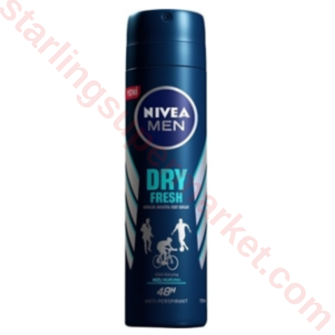 NIVEA DEO SPREY ERKEK DRY FRESH 150 ML