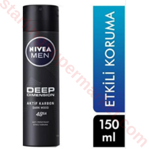 NIVEA DEO SPREY ERKEK DEEP 150 ML