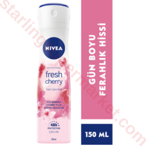 NIVEA DEO SPREY FRSH CHERRY 150 ML