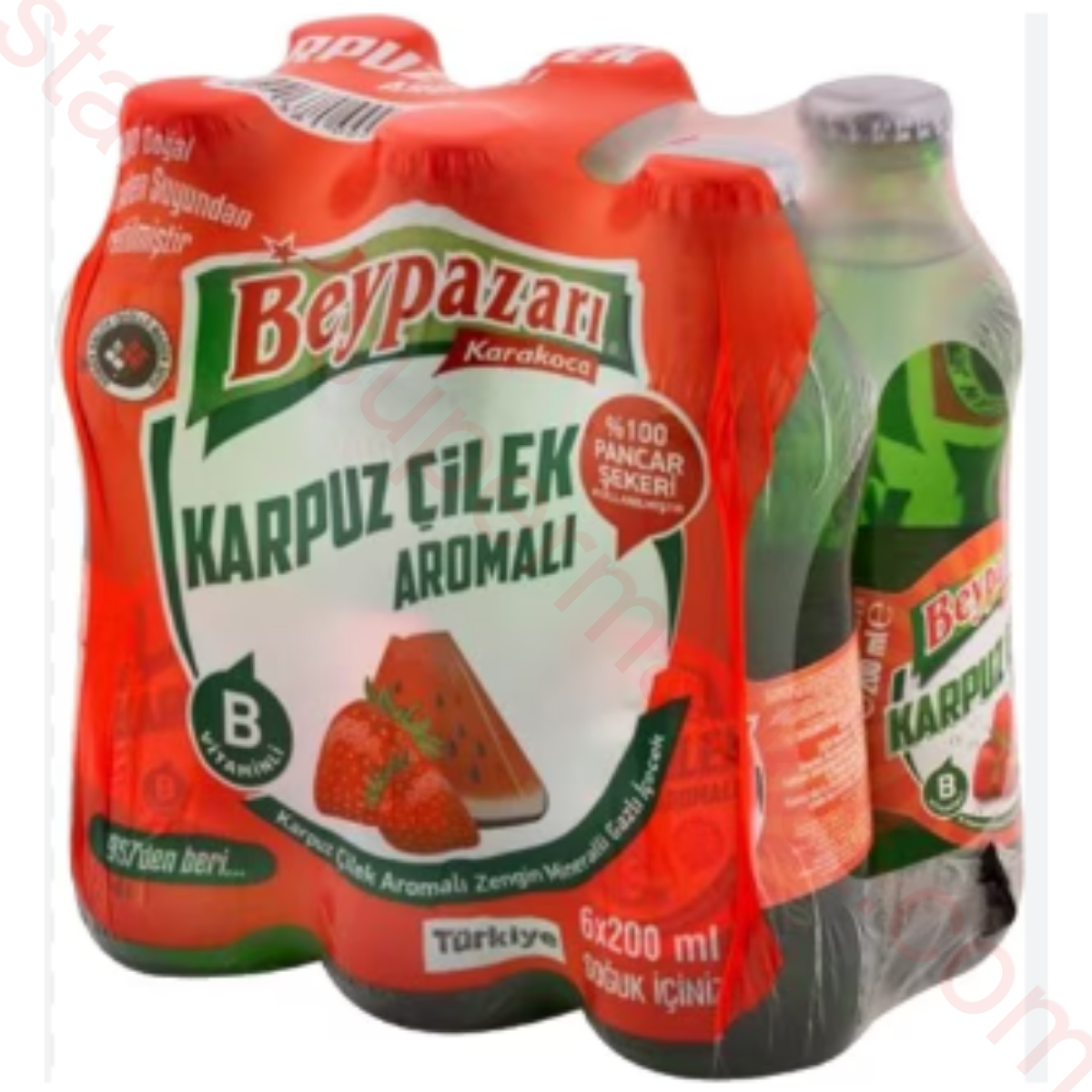 BEYPAZARI MADEN SUYU KARPUZ-CILEK 6*200 ML