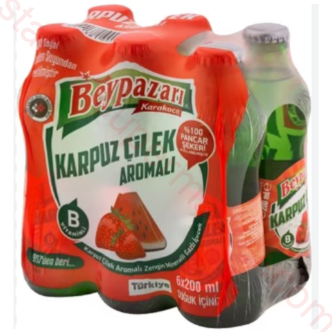 BEYPAZARI MADEN SUYU KARPUZ-CILEK 6*200 ML