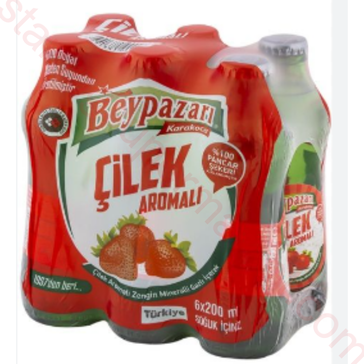 BEYPAZARI MADEN SUYU CILEK 6*200 ML