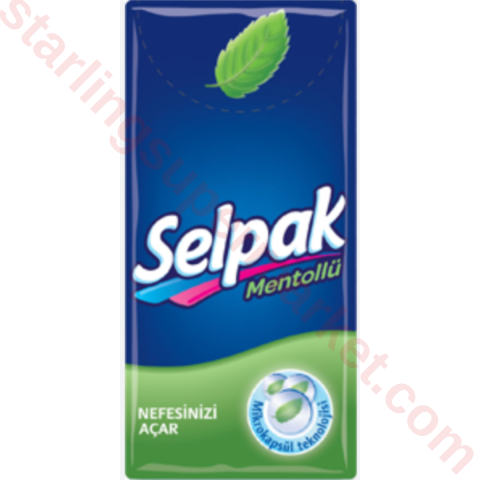 SELPAK CEP MENDIL MENTOLLU 10 LU