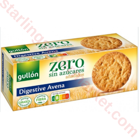 GULLON ZERO DIET NATURE SEKERSIZ DIGESTIVE 410 G