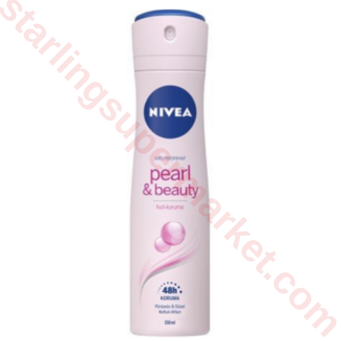 NIVEA DEO SPREY KADIN PEARL BEAUTY 150 ML