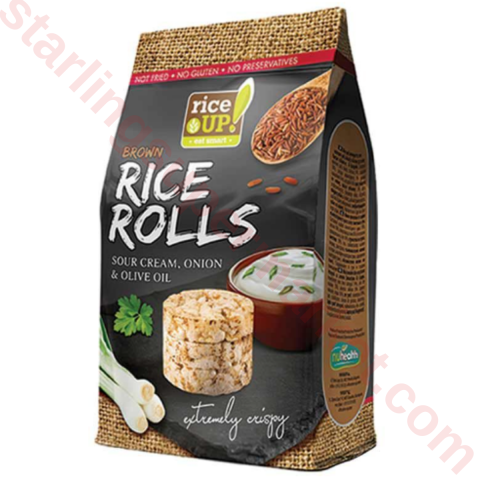 RICE UP RICE ROLLS WITH CREAM&ONION&OLIVE OIL 50 G