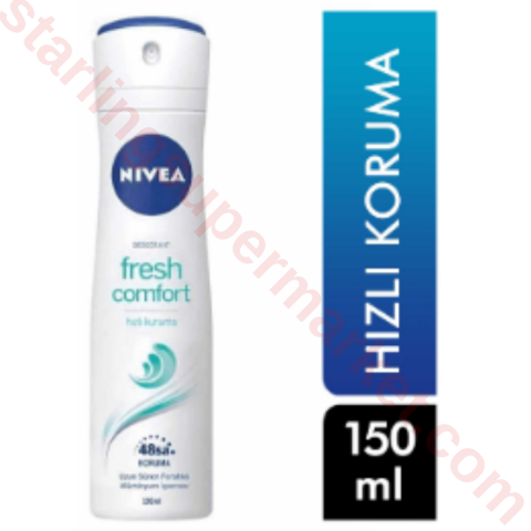 NIVEA DEO SPREY KADIN FRESH COMFORT 150 ML