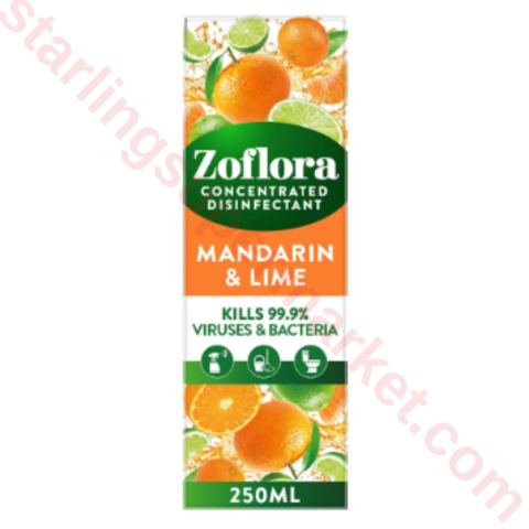 ZOFLORA DISINFECTANT MANDARIN-LIME 250 ML