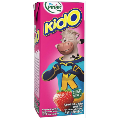 PINAR KIDO SUT CILEKLI 180 ML