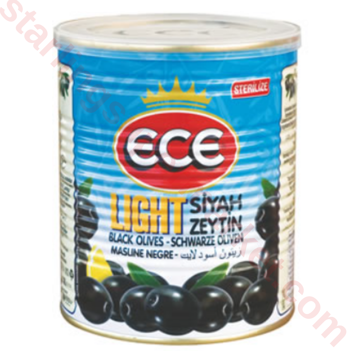 ECE ZEYTIN SIYAH LIGHT TENEKE 780 G