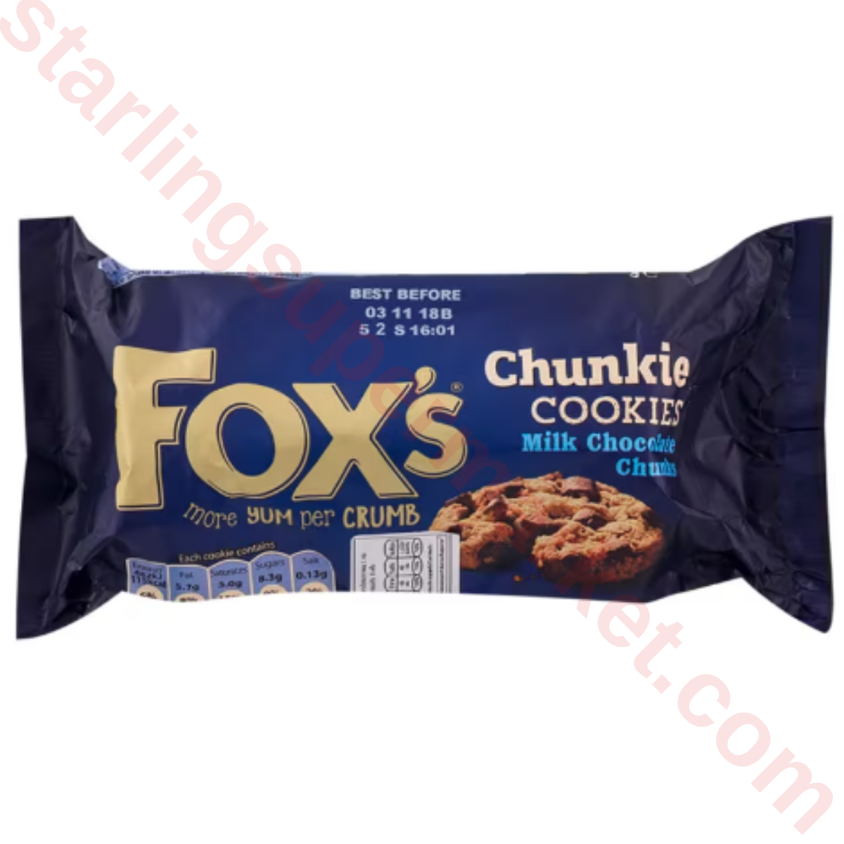 FOXS BISKUVI MILK CHOCOLATE CHUNKS 180 G