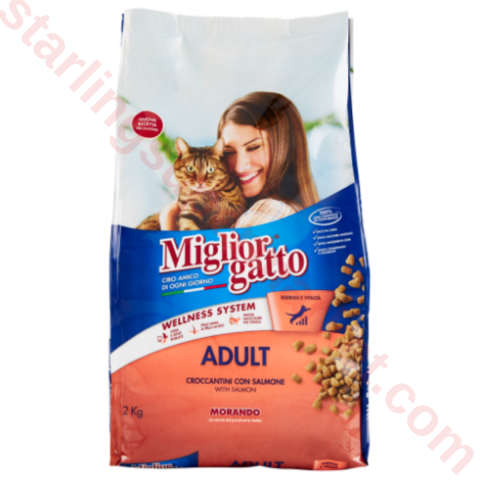 MIGLIORGATTO KEDI MAMASI KURU SALMON 2 KG