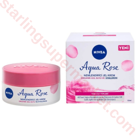 NIVEA AQUA ROSE NEM.JEL KREM 50 ML