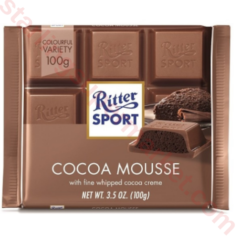 RITTER SPORT DARK COCOA MOUSSE 100 G