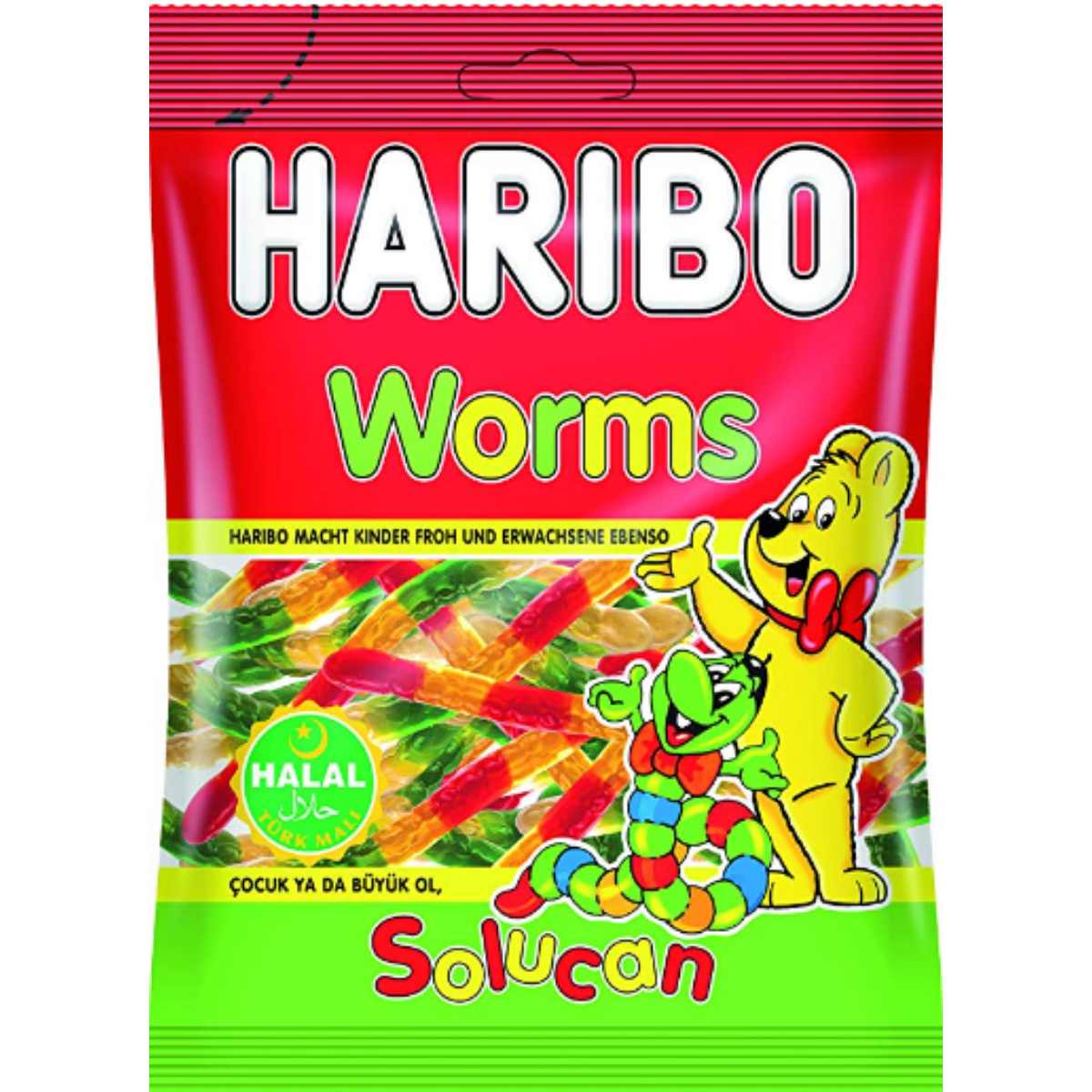 HARIBO JELLY FIZZ WORMS 70 G