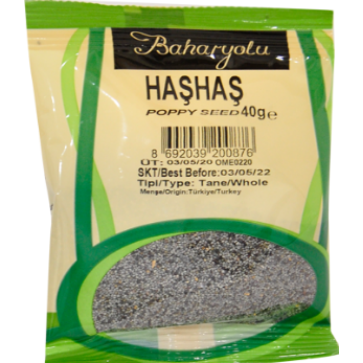 BAHARYOLU HASHAS TOHUMU 40 G