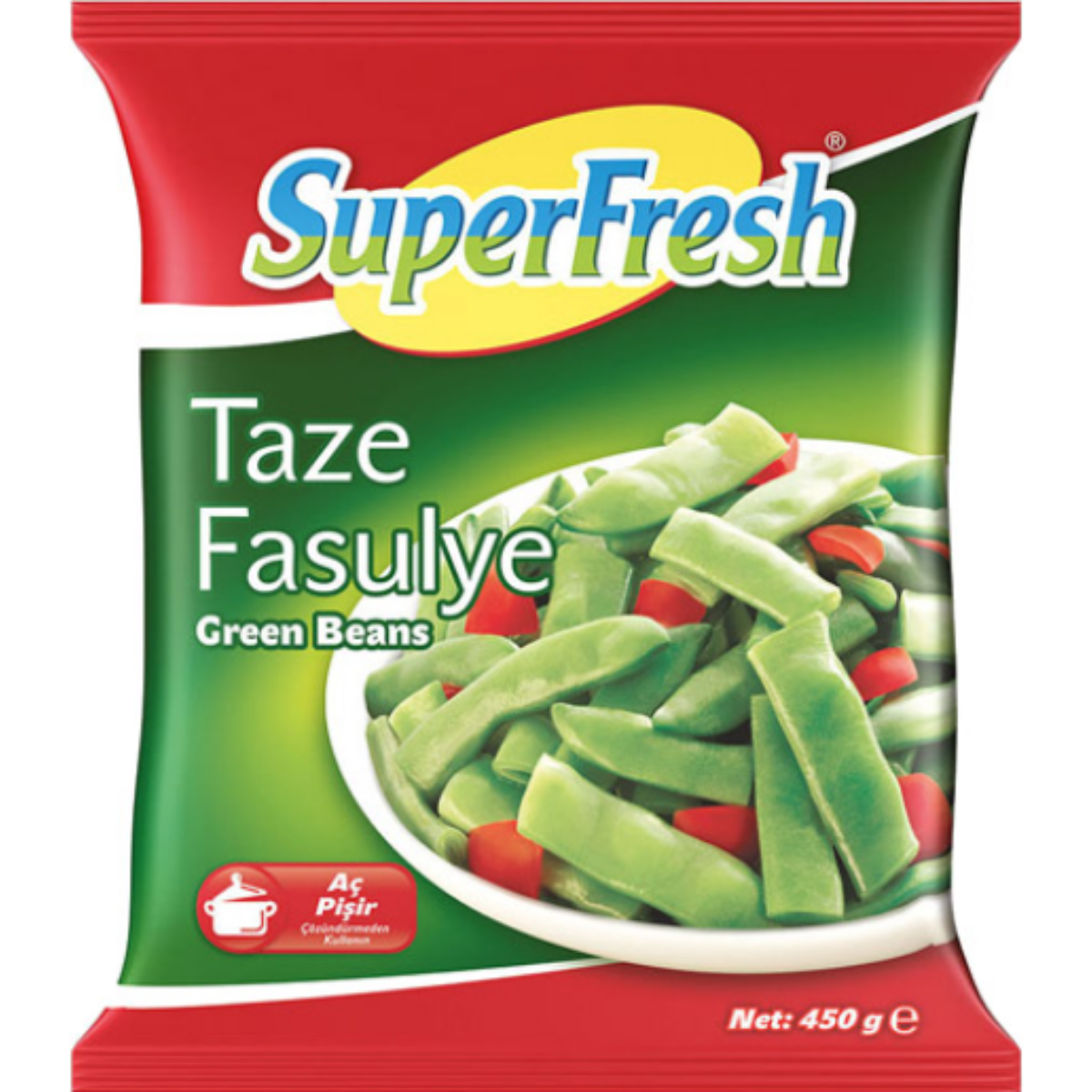 SUPERFRESH TAZE FASULYE 450 G