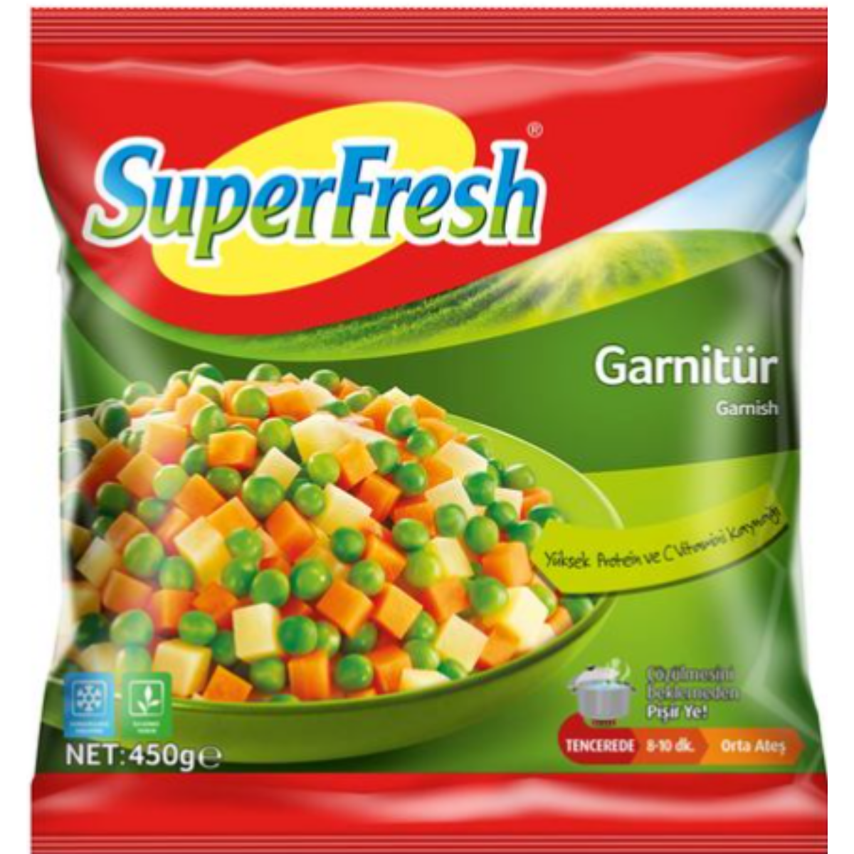 SUPERFRESH YAZ SEBZELERI 450 G