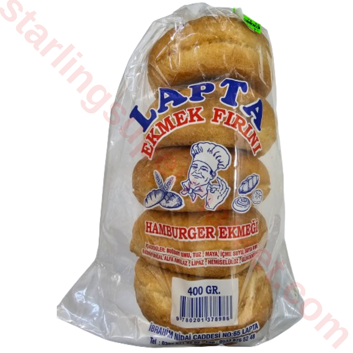 LAPTA EKMEK FIRINI HAMBURGER 400 G