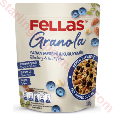 FELLAS GRANOLA YABAN MERSINI-KARISIK KURUYE. 300 G