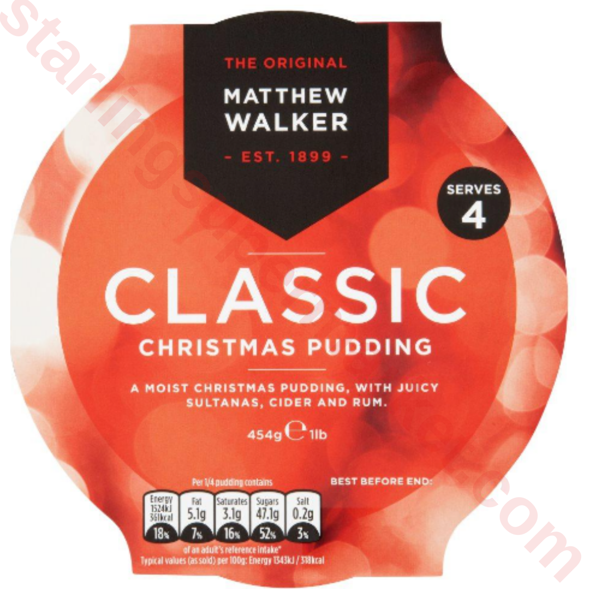 MATTHEW WALKER CLASSIC CHRISTMAS PUDDING 400 G