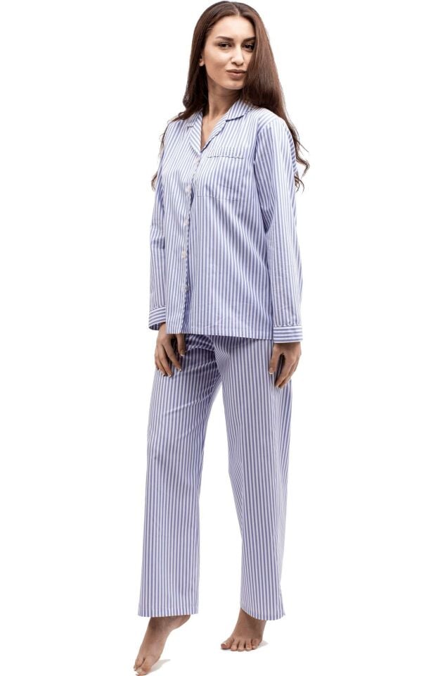 The DON Poplin Kadın Pijama Takımı Desen 13