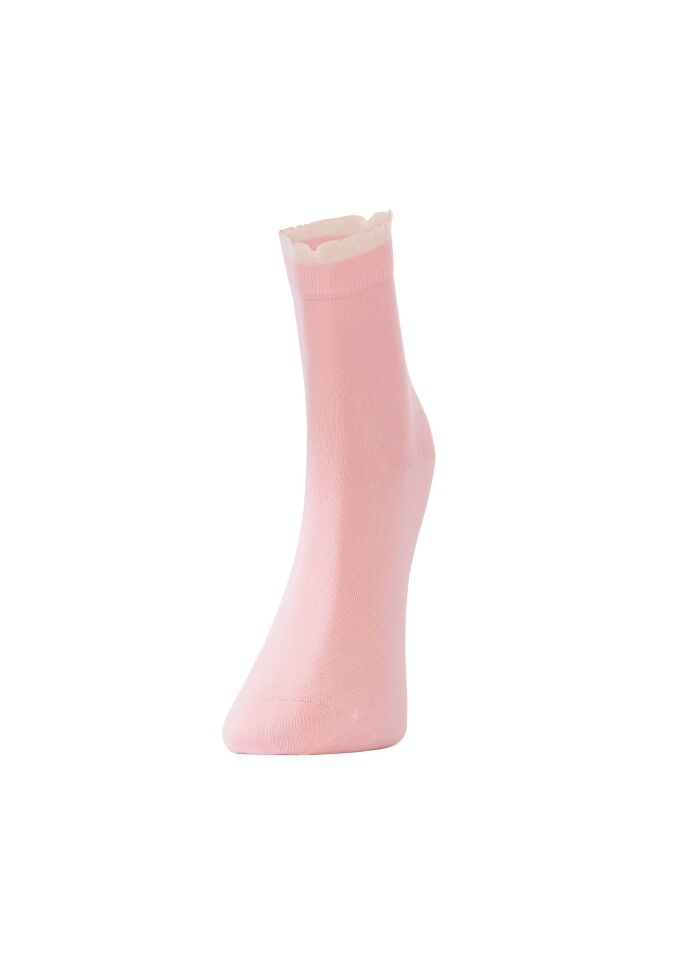 The DON Kurdela Desenli Modal Kadın Soket Çorap 008-11Y Pembe