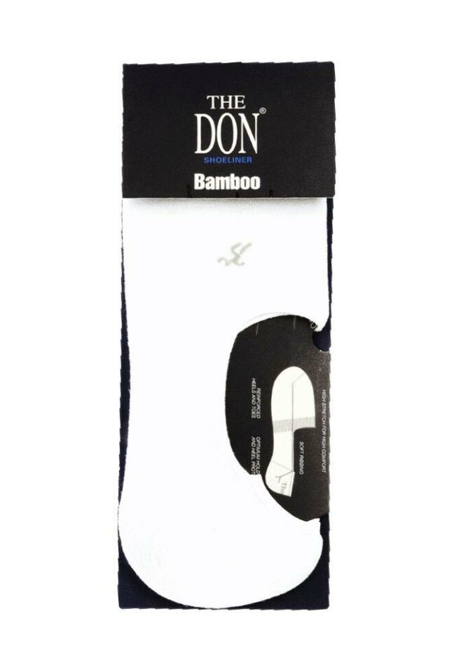 The DON Bambu Çetik Erkek Suba Çorap Beyaz