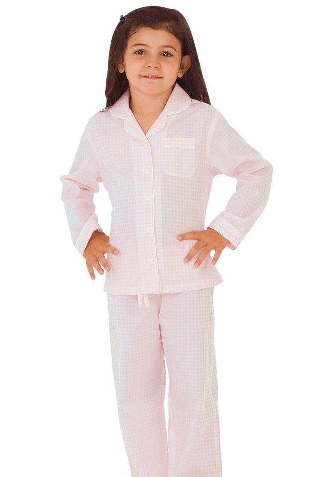 The DON Poplin Kız Çocuk Pijama Takımı Desen 1