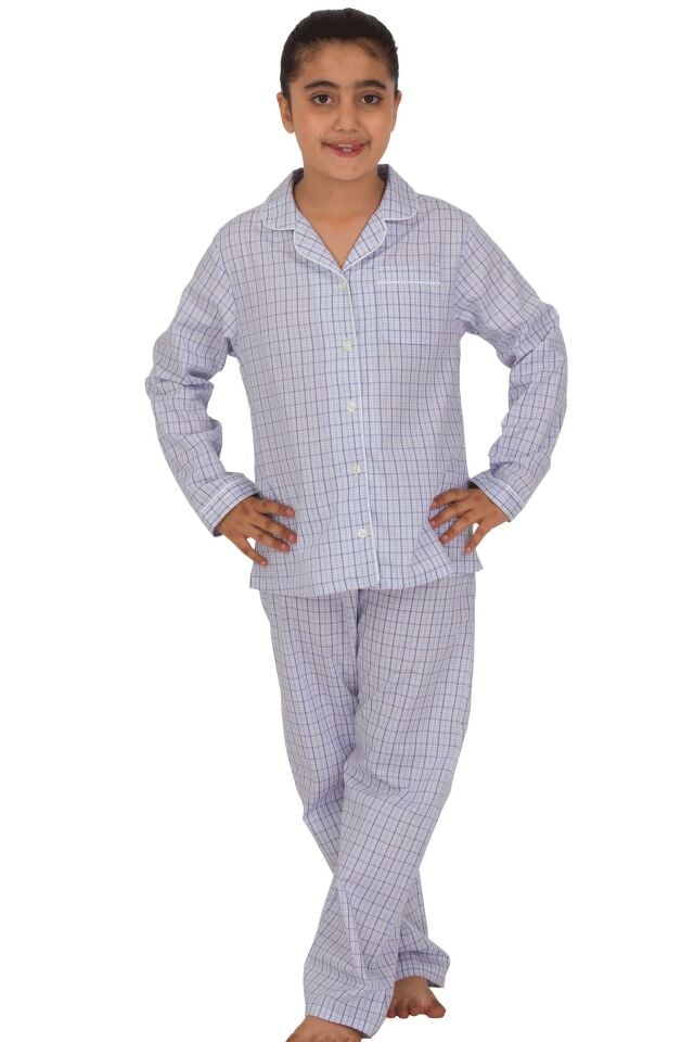 The DON Poplin Kız Çocuk Pijama Takımı Desen 3