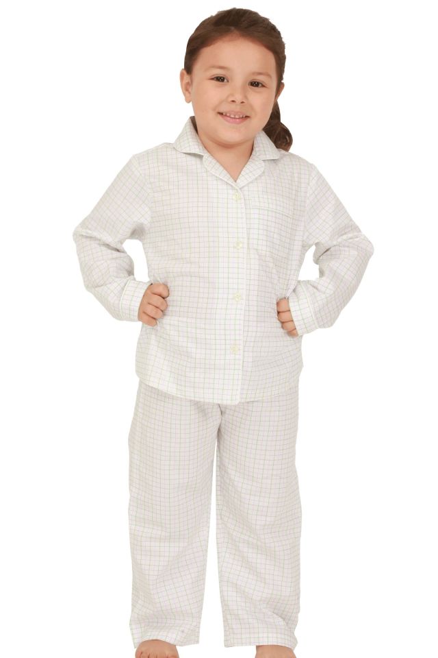 The DON Poplin Kız Çocuk Pijama Takımı Desen 6