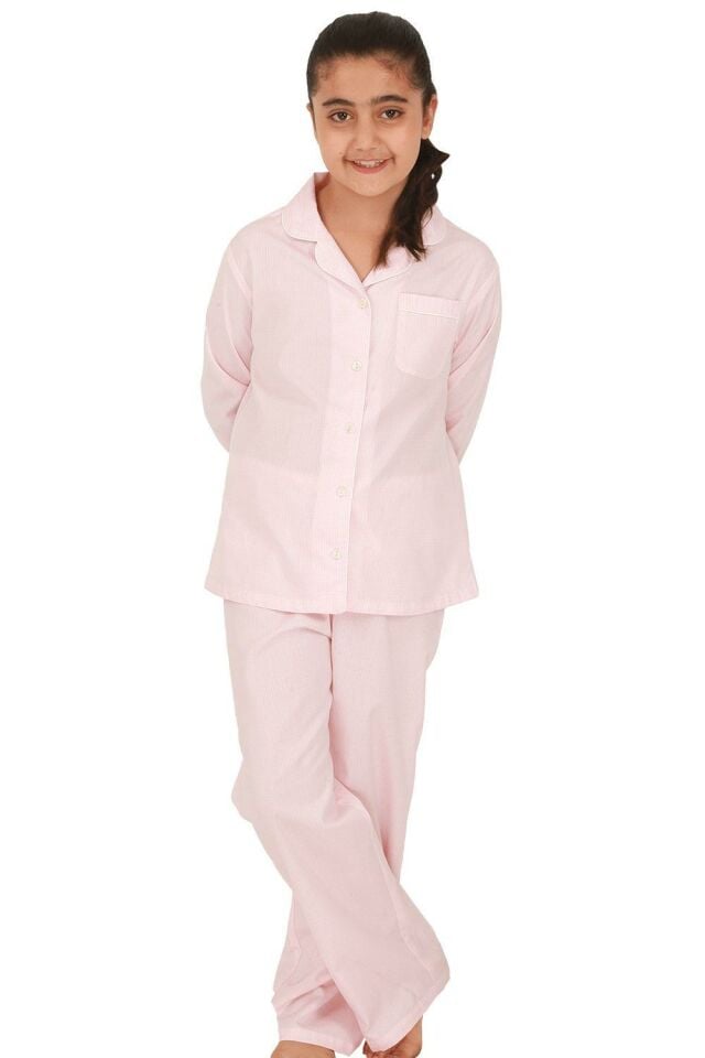 The DON Poplin Kız Çocuk Pijama Takımı Desen 8