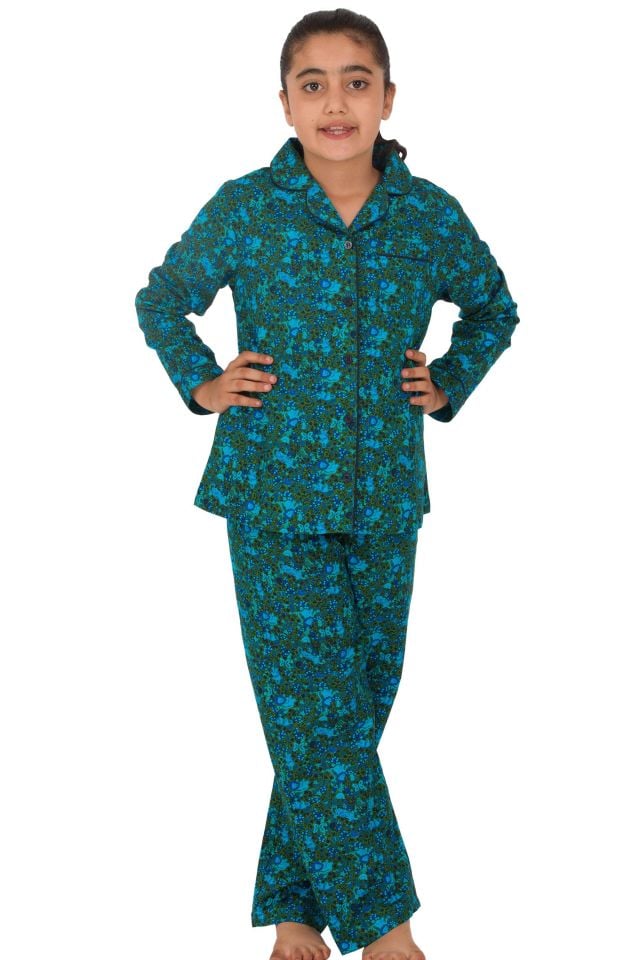 The DON Poplin Kız Çocuk Pijama Takımı Desen 10