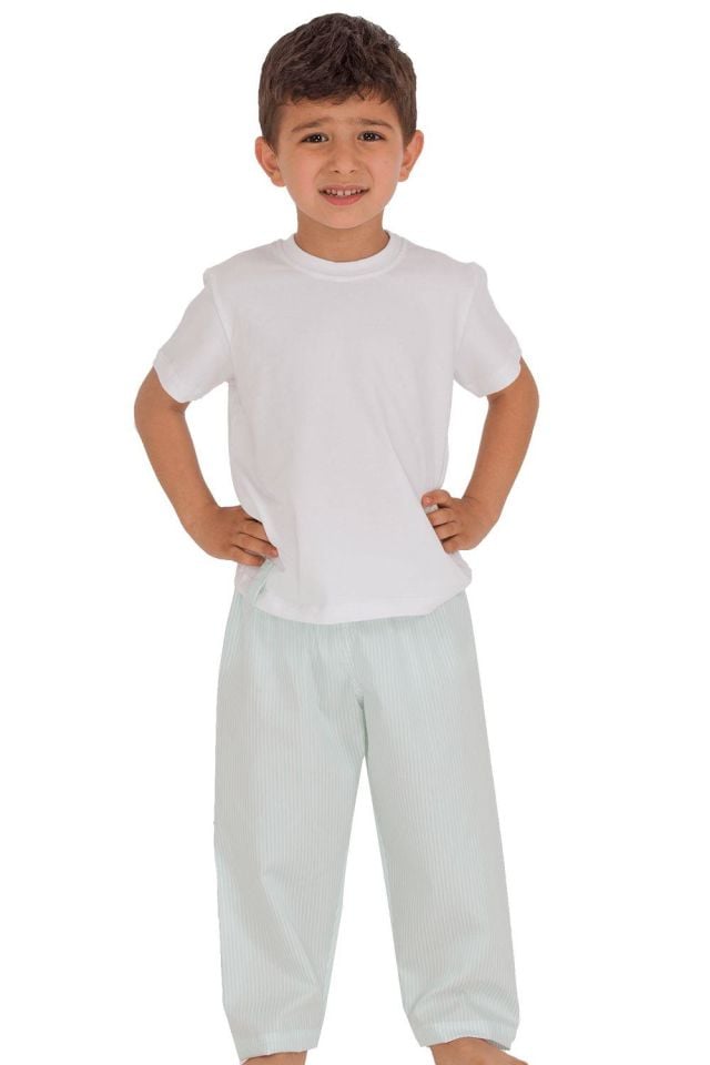 The DON Baba-Oğul Model Erkek Çocuk Yarım Kollu Tişört & Uzun Eşofman Altı Takımı Desen 3