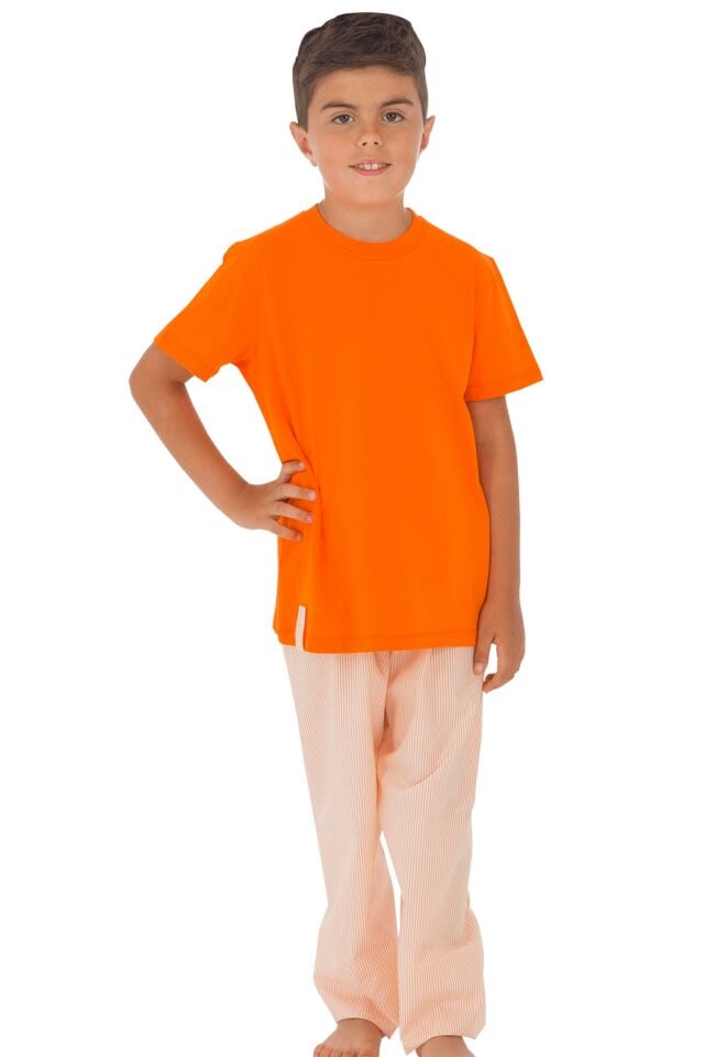 The DON Baba-Oğul Model Erkek Çocuk Yarım Kollu Tişört & Uzun Eşofman Altı Takımı Desen 5