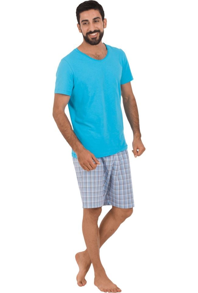 The DON Baba-Oğul Model Erkek Şort-Tişört Takımı Desen 1