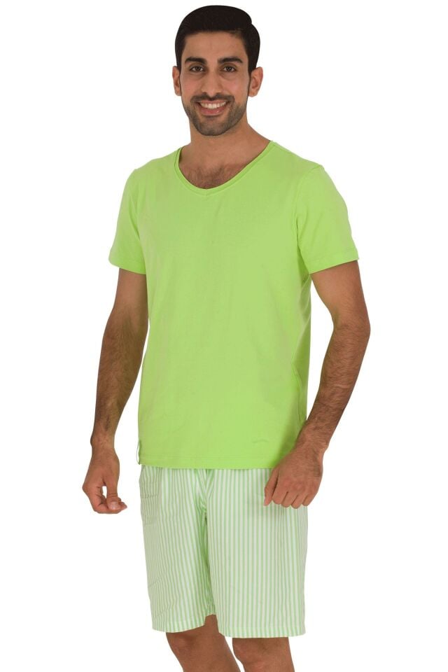 The DON Baba-Oğul Model Erkek Şort-Tişört Takımı Desen 2