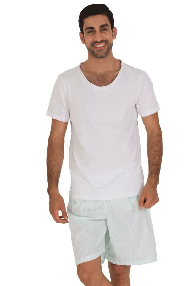 The DON Baba-Oğul Model Erkek Şort-Tişört Takımı Desen 3